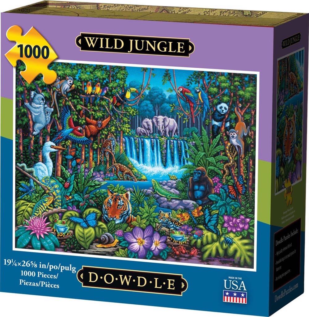 Dowdle: Wild Jungle - Dowdle puzzle collectible [Barcode 671095103244] - Main Image 2