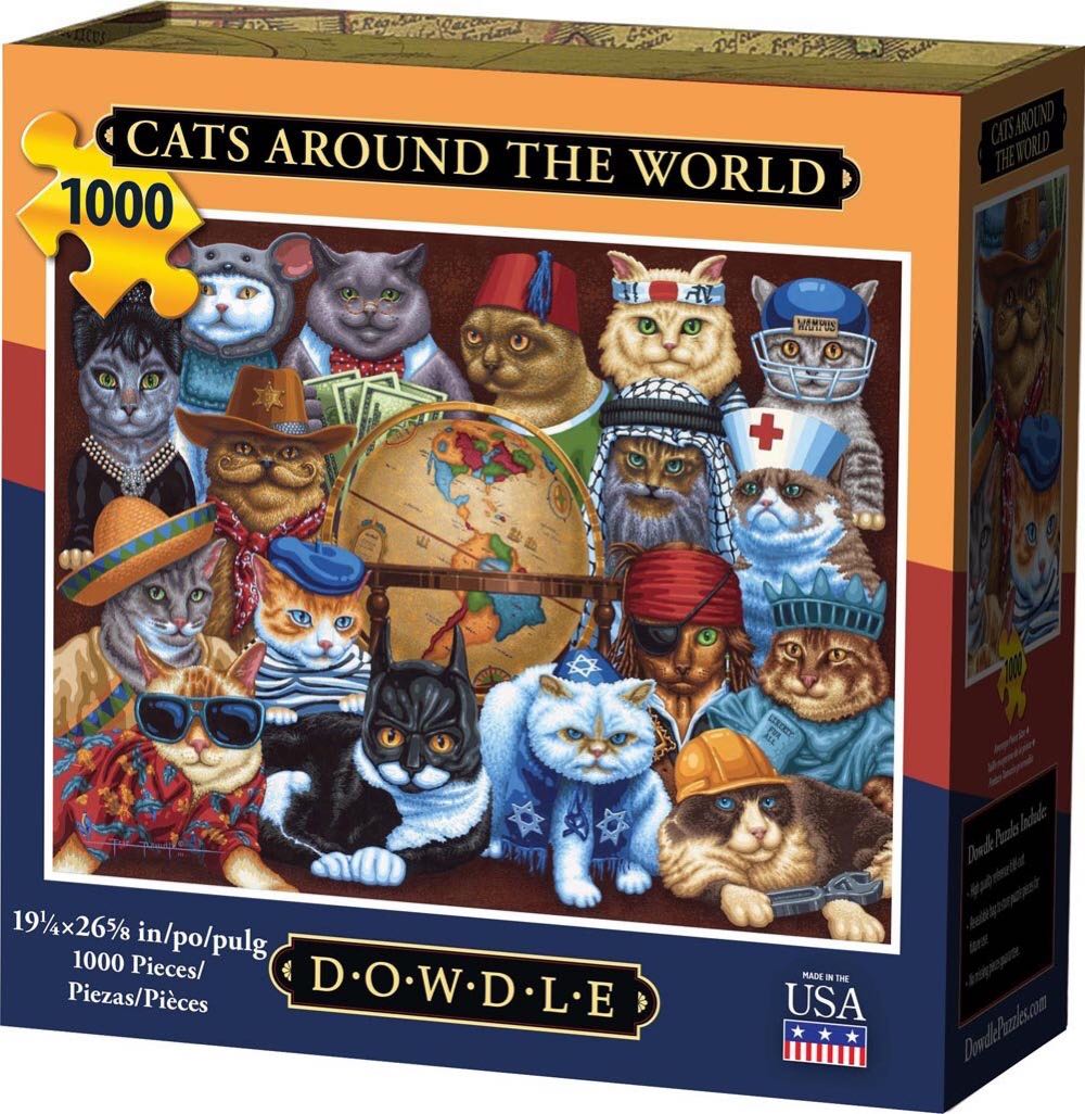 Cats Around the World - Dowdle puzzle collectible [Barcode 671095103022] - Main Image 2
