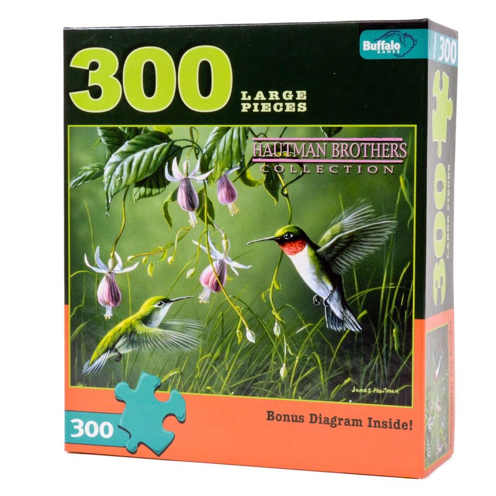 Hummingbirds And Fuschia - Buffalo Games 🇺🇸 puzzle collectible [Barcode 079346025060] - Main Image 2