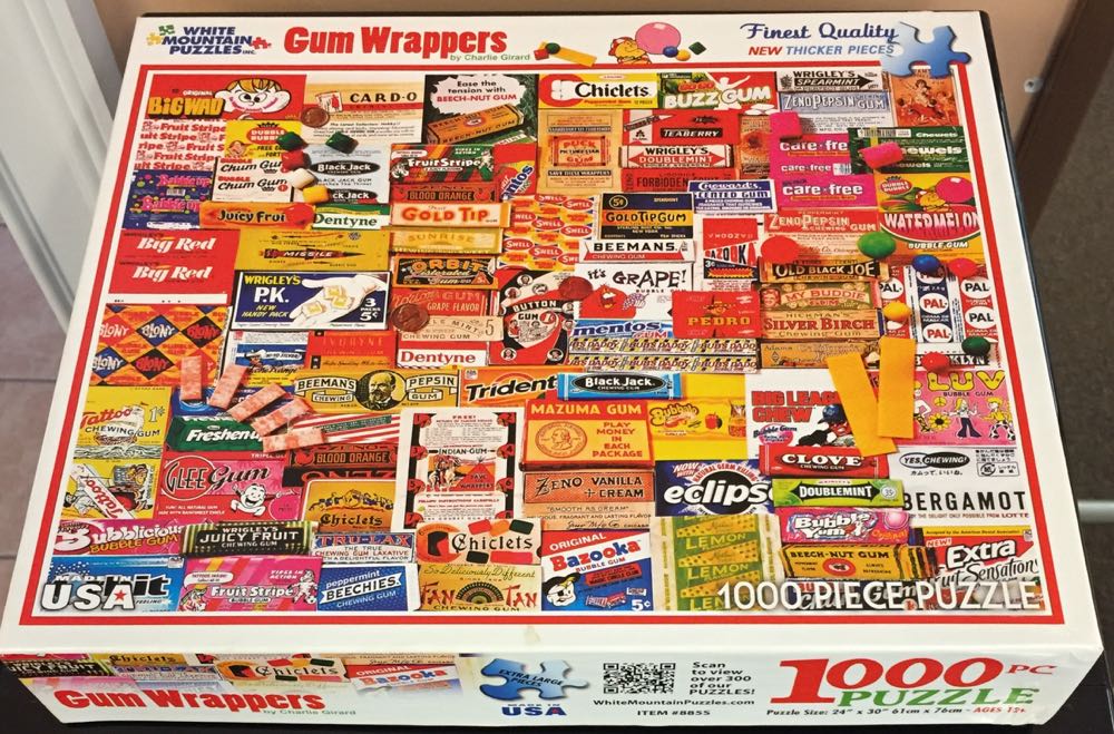 Gum Wrappers - White Mountain puzzle collectible [Barcode 724819254620] - Main Image 3