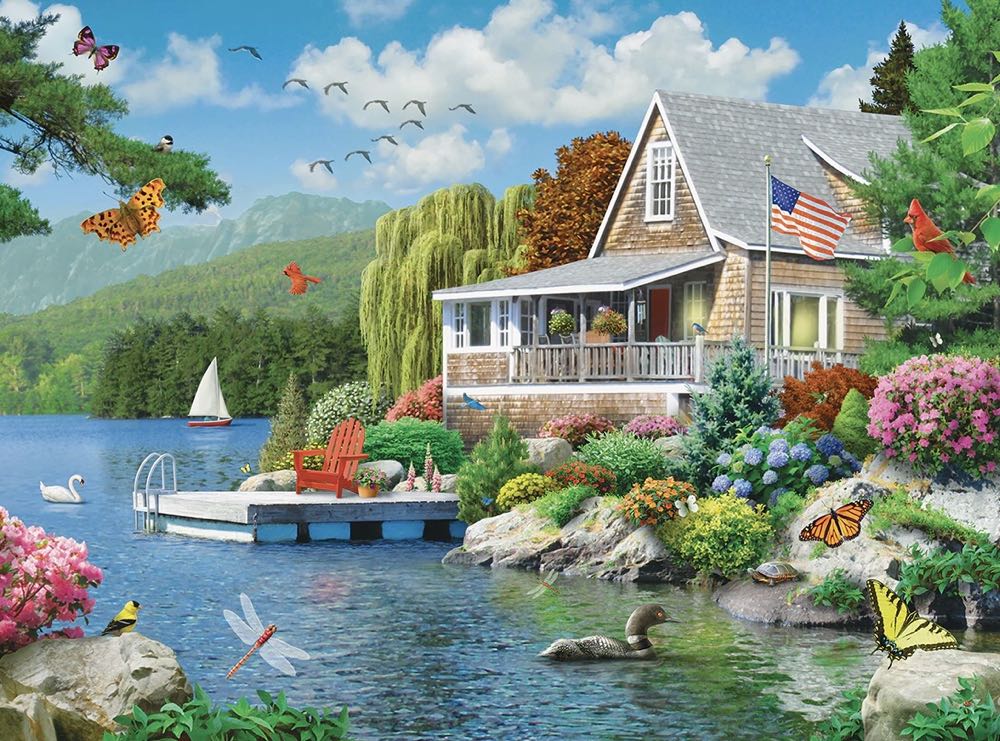 Lakeside Memories - Master Pieces puzzle collectible [Barcode 705988318061] - Main Image 2
