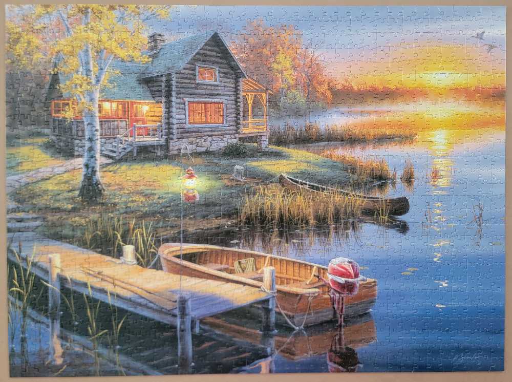 Lake Cabin - Buffalo 🇺🇸 puzzle collectible [Barcode 079346112166] - Main Image 3