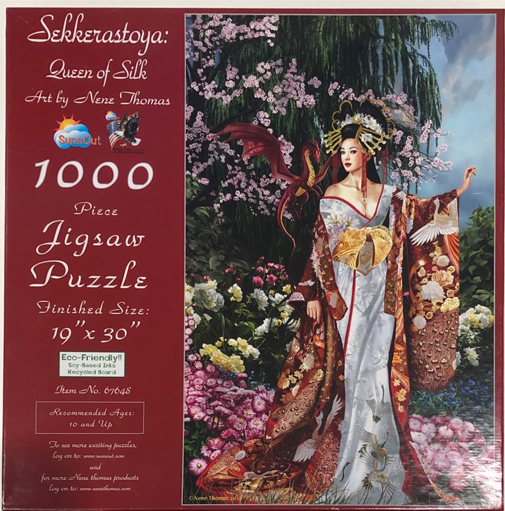 Sekkerastoya: Queen Of Silk - SunsOut puzzle collectible [Barcode 796780676480] - Main Image 3