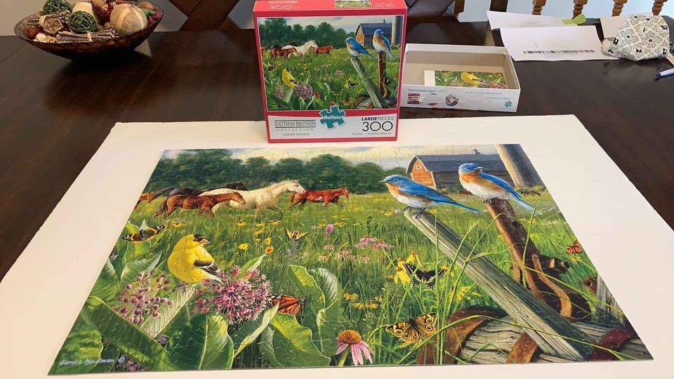 Country Meadow - Buffalo Games puzzle collectible [Barcode 079346025336] - Main Image 3