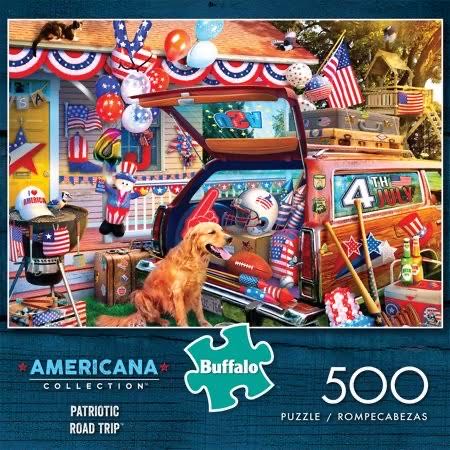 Patriotic Road Trip - Buffalo Games puzzle collectible [Barcode 079346037322] - Main Image 2