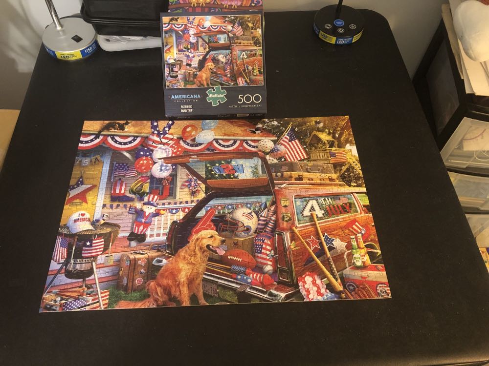 Patriotic Road Trip - Buffalo Games puzzle collectible [Barcode 079346037322] - Main Image 3
