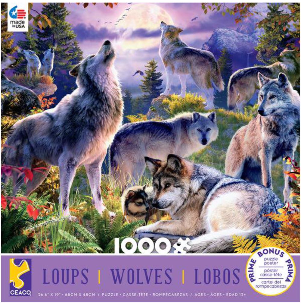 Wolves - Ceaco puzzle collectible [Barcode 021081033732] - Main Image 2