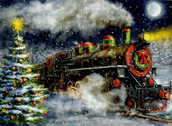 Express Train To Christmas - Bits And Pieces puzzle collectible - Main Image 2