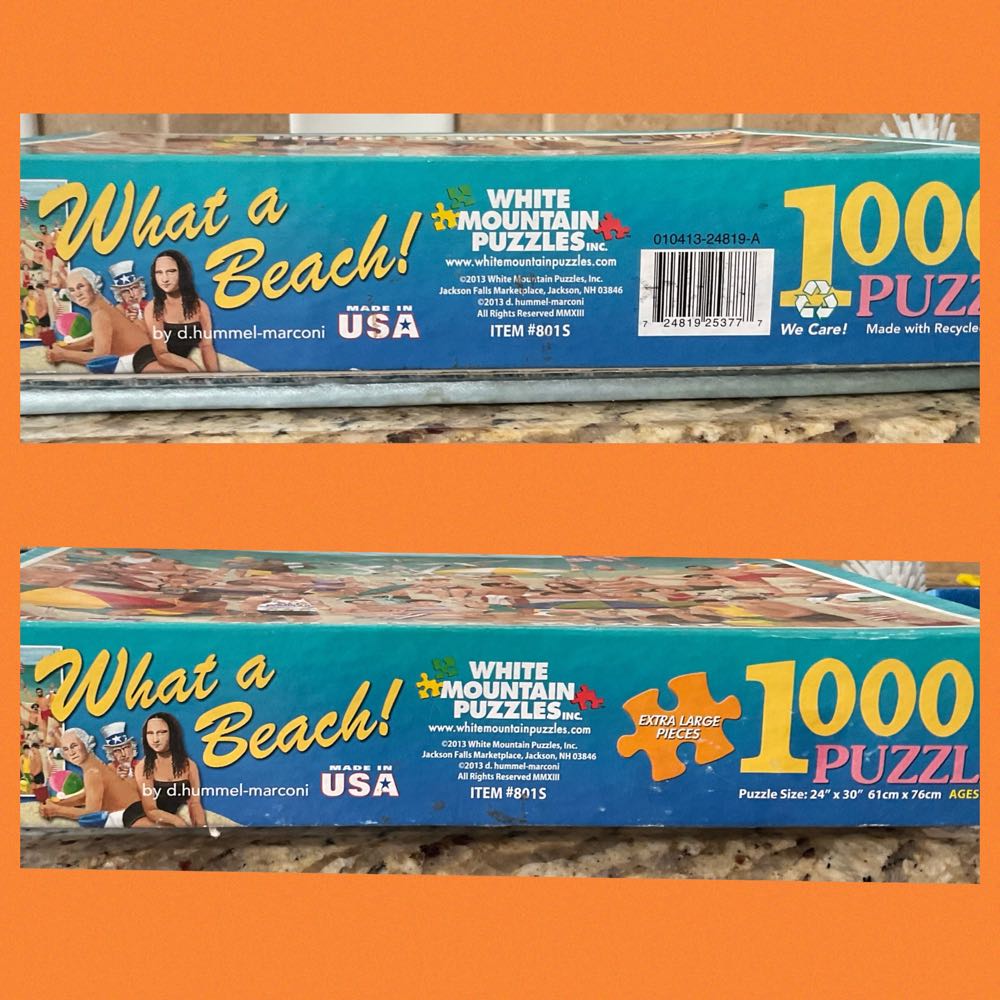 What A Beach - White Mountain Puzzles puzzle collectible [Barcode 724819253777] - Main Image 2