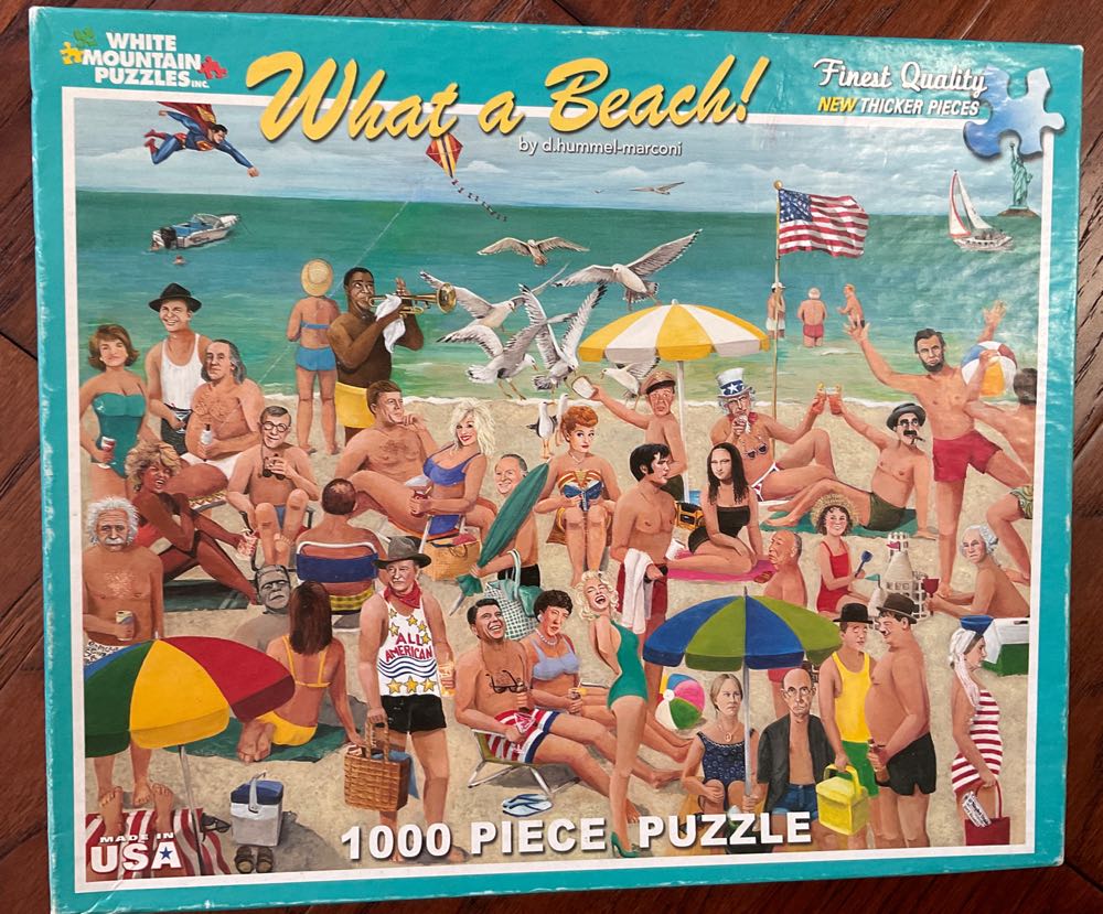 What A Beach - White Mountain Puzzles puzzle collectible [Barcode 724819253777] - Main Image 3