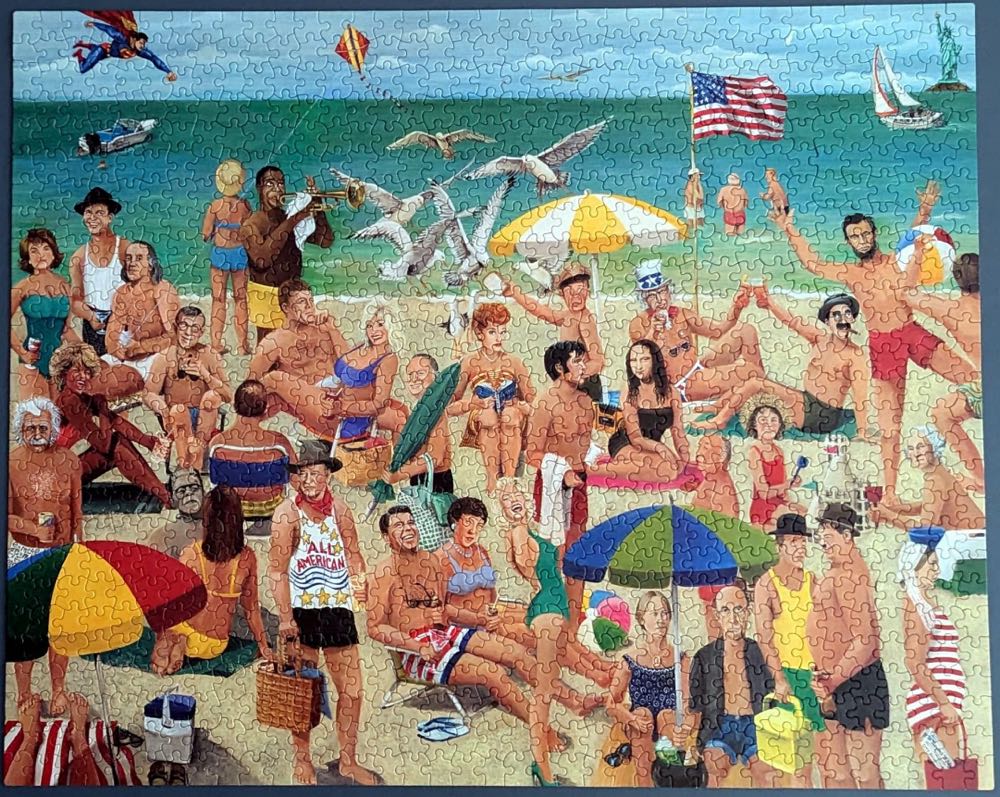 What A Beach - White Mountain Puzzles puzzle collectible [Barcode 724819253777] - Main Image 4