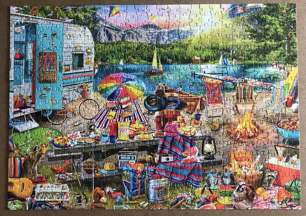 Family Campsite - Buffalo puzzle collectible [Barcode 079346032532] - Main Image 2