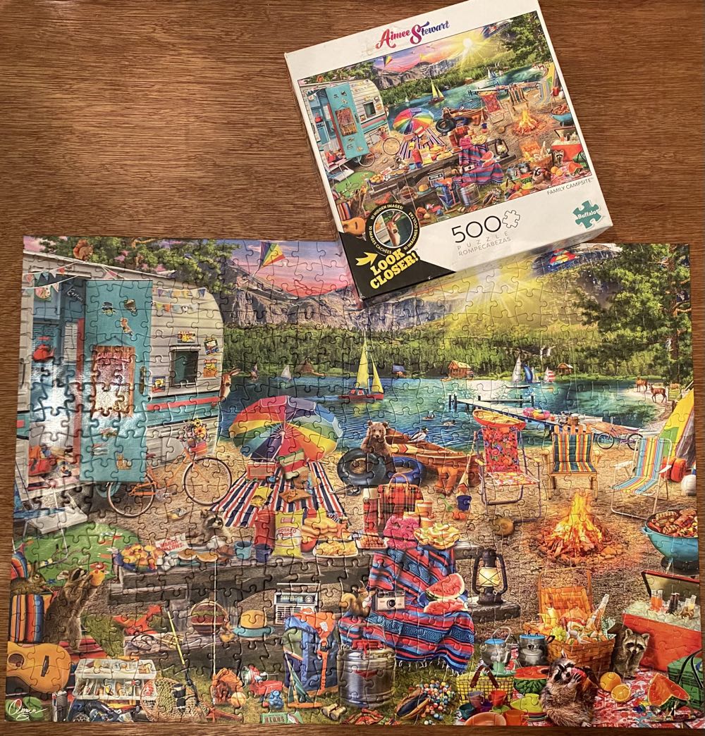 Family Campsite - Buffalo puzzle collectible [Barcode 079346032532] - Main Image 4