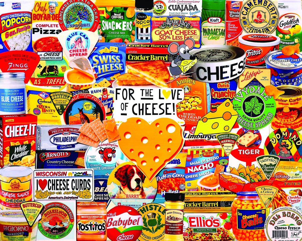 ZZ - I Love Cheese (SOLD) - White Mountain puzzle collectible [Barcode 724819263738] - Main Image 2