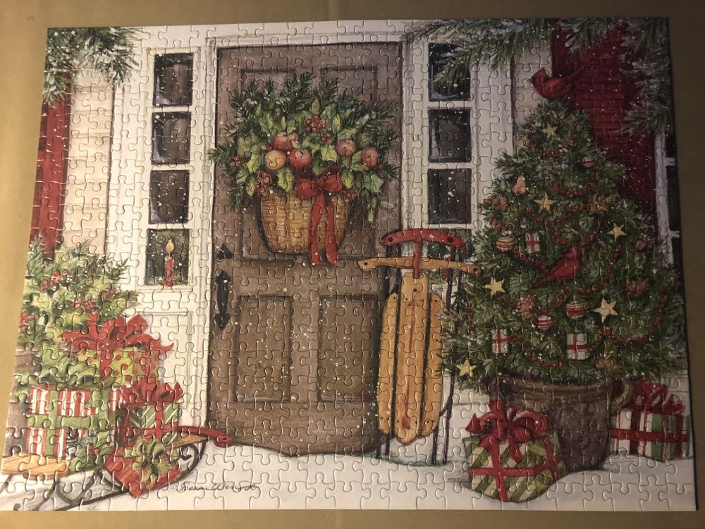 Holiday Door - Lang puzzle collectible [Barcode 9780741258069] - Main Image 2