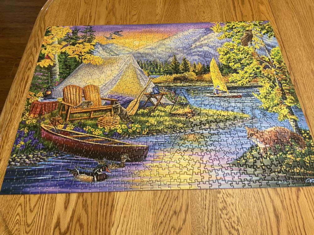 Camping Out - Bits And Pieces puzzle collectible [Barcode 192949031136] - Main Image 4