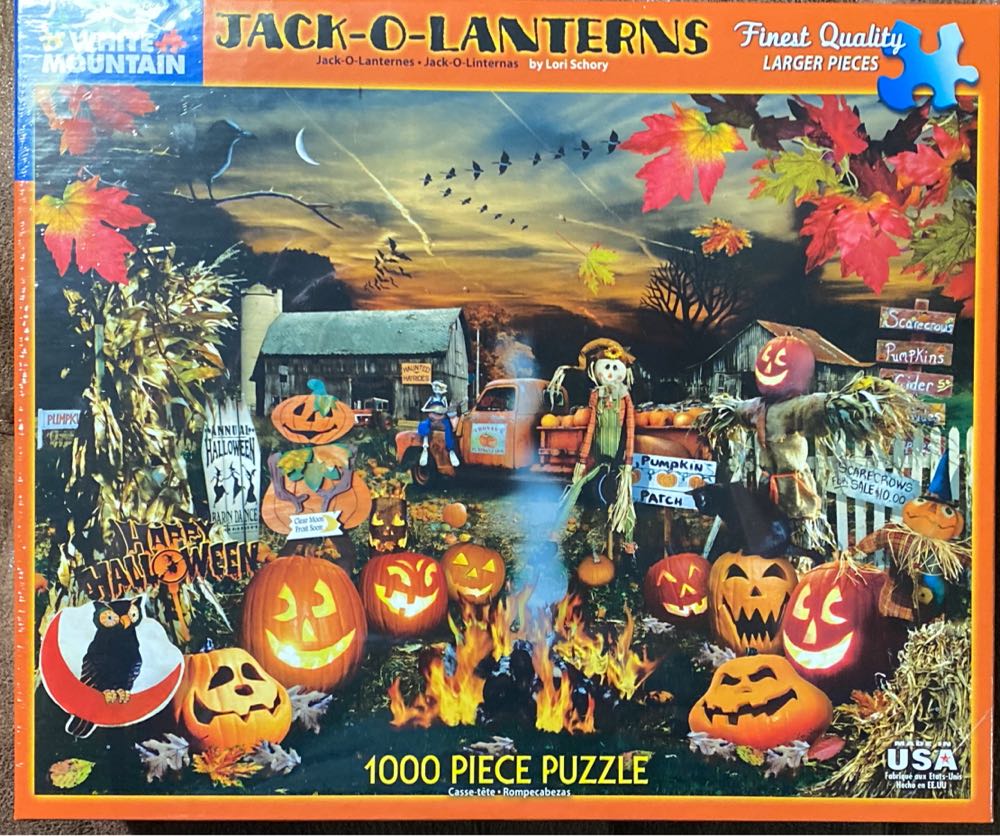 Jack O Lanterns - White Mountain puzzle collectible [Barcode 724819257522] - Main Image 2