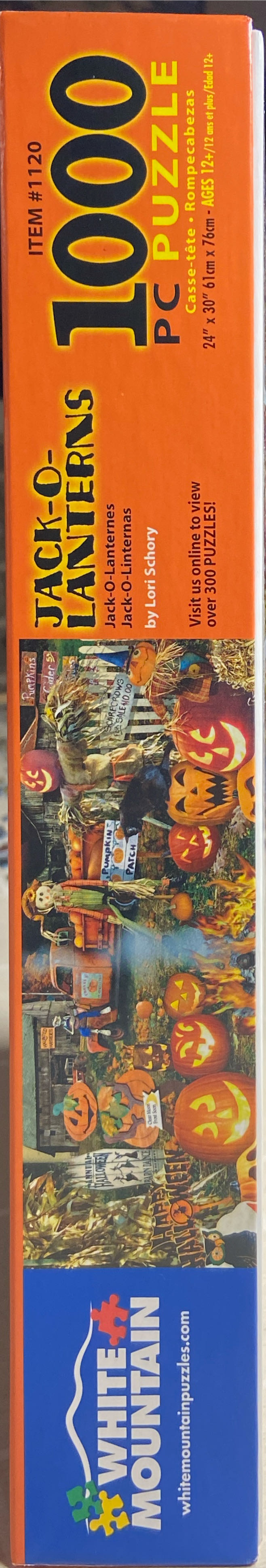 Jack O Lanterns - White Mountain puzzle collectible [Barcode 724819257522] - Main Image 4