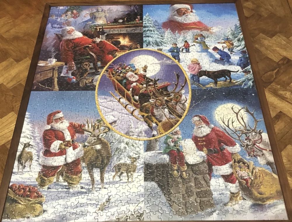 Santas Big Night - White Mountain puzzle collectible [Barcode 724819255092] - Main Image 3