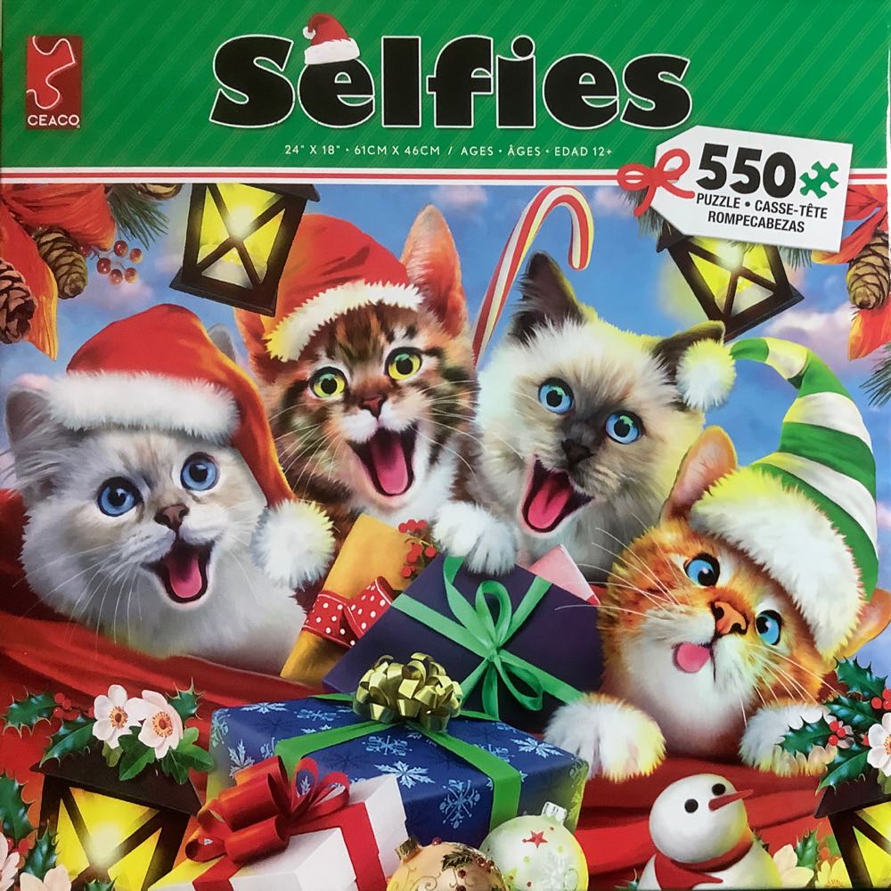 Christmas Cats In Hats 🆕📦 - Ceaco New puzzle collectible [Barcode 021081231893] - Main Image 2