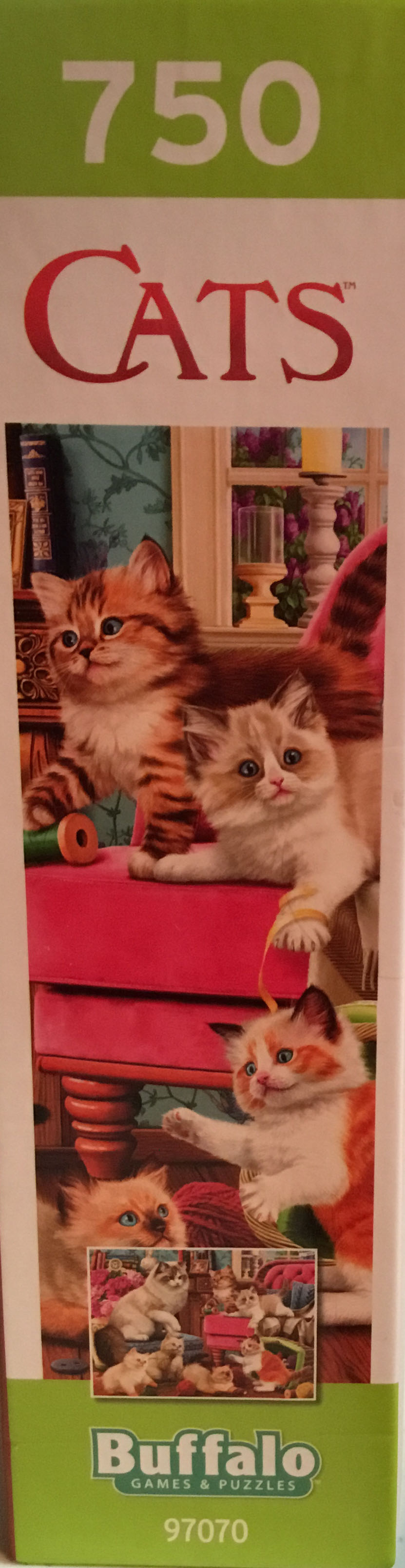 Sewing Kittens - Buffalo 🇺🇸 puzzle collectible [Barcode 079346172801] - Main Image 2
