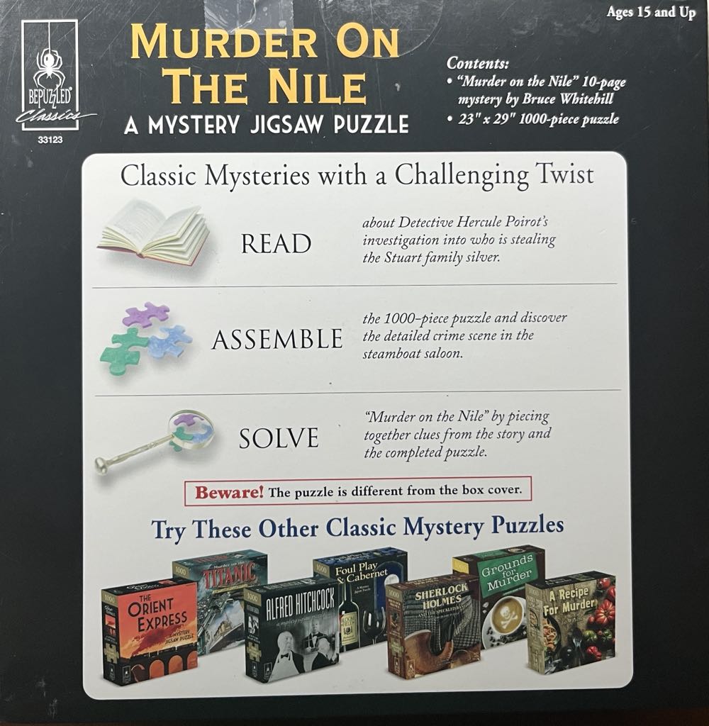Murder on the Nile - Bepuzzled puzzle collectible [Barcode 023332331239] - Main Image 3