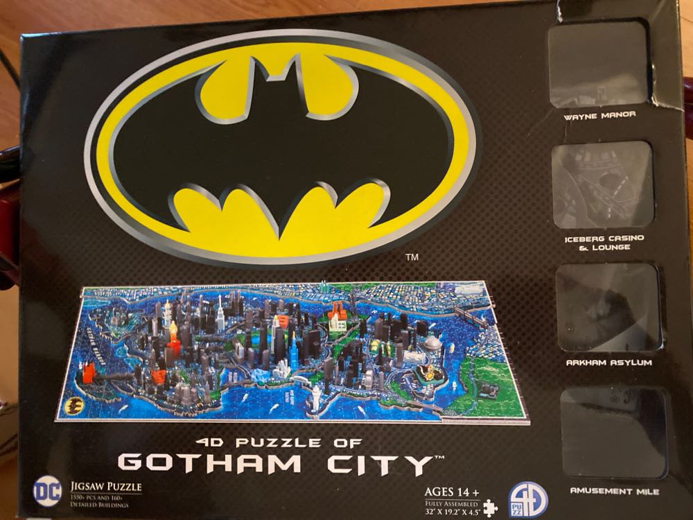 4d Cityscape Batman Gotham City 3d Time Puzzle Piece  puzzle collectible [Barcode 714832511046] - Main Image 2