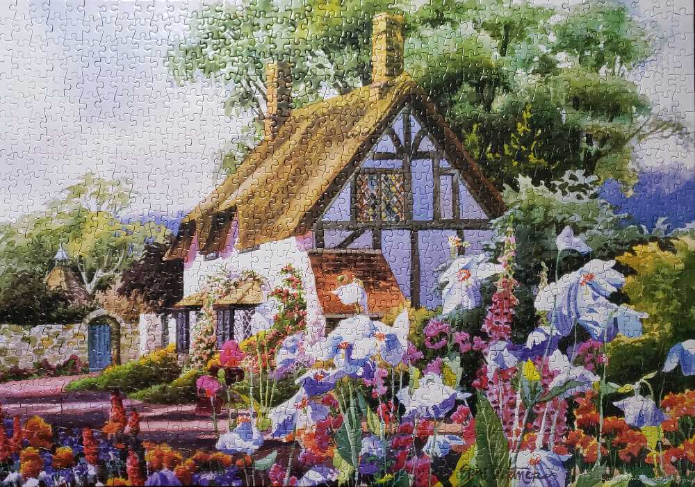 April Cottage - Sure-lox puzzle collectible [Barcode 686141029942] - Main Image 3