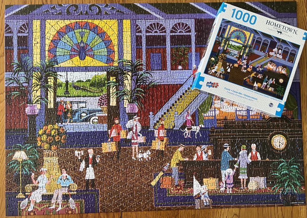 Hometown Checking In At The Grand Peacock - Sure-lox puzzle collectible [Barcode 686141026613] - Main Image 2