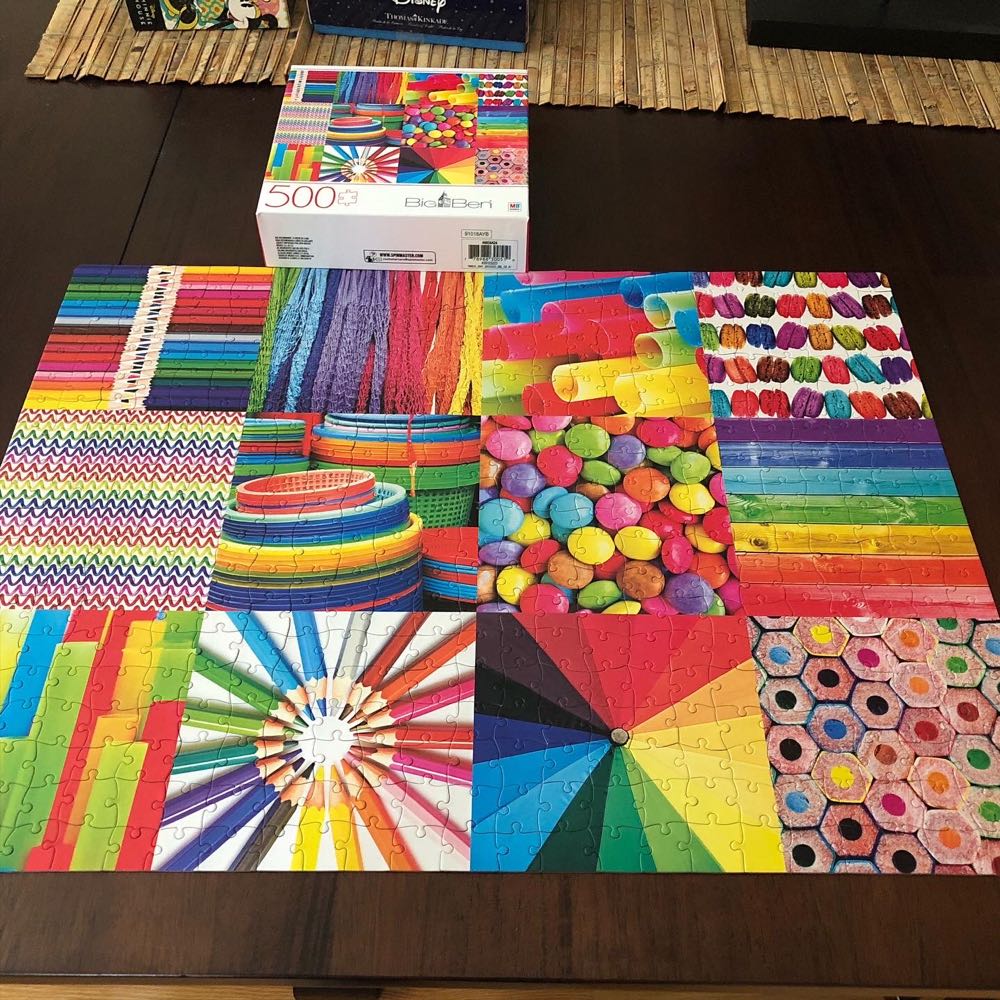 Colorful Collage - Milton Bradley puzzle collectible [Barcode 778988300510] - Main Image 2