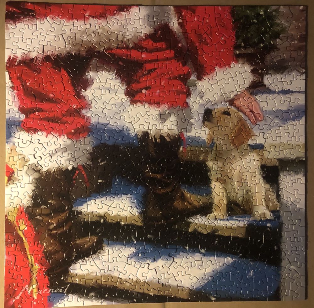 Christmas Greeting - SunsOut puzzle collectible [Barcode 796780638600] - Main Image 2