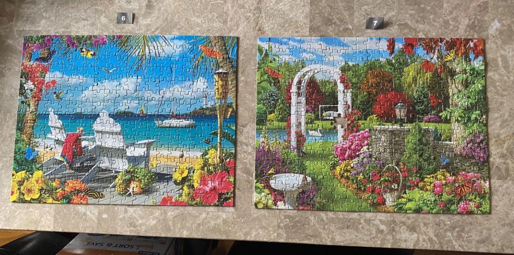 Set Of 3: Alan Giana 300 Piece Collection - Master Pieces puzzle collectible [Barcode 705988318658] - Main Image 2