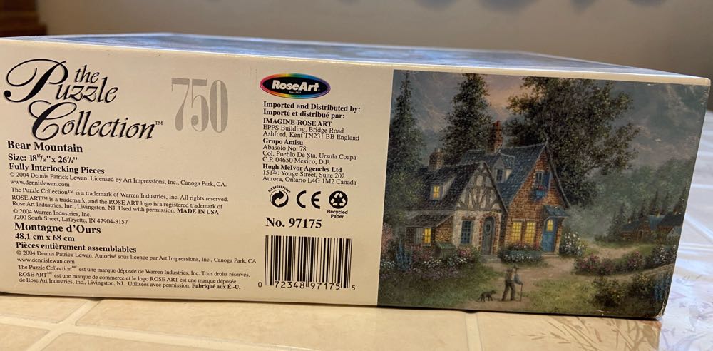 Bear Mountain - Rose Art puzzle collectible [Barcode 079346112869] - Main Image 2