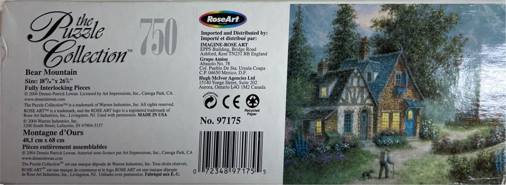 Bear Mountain - Rose Art puzzle collectible [Barcode 079346112869] - Main Image 3
