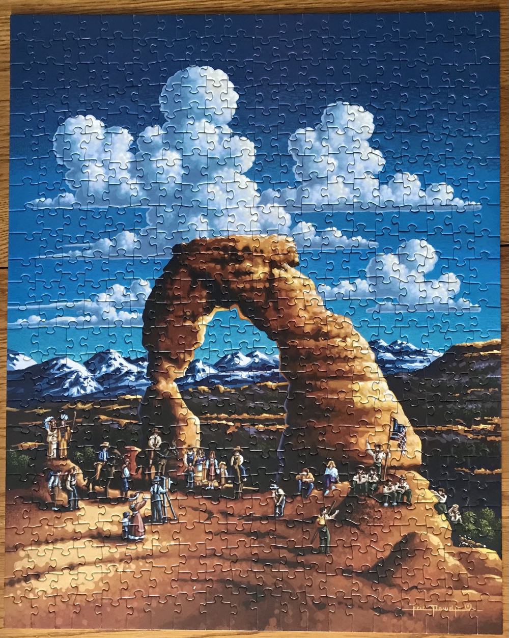 Delicate Arch - Dowdle Folk Art 🇺🇸 puzzle collectible [Barcode 671095001144] - Main Image 2
