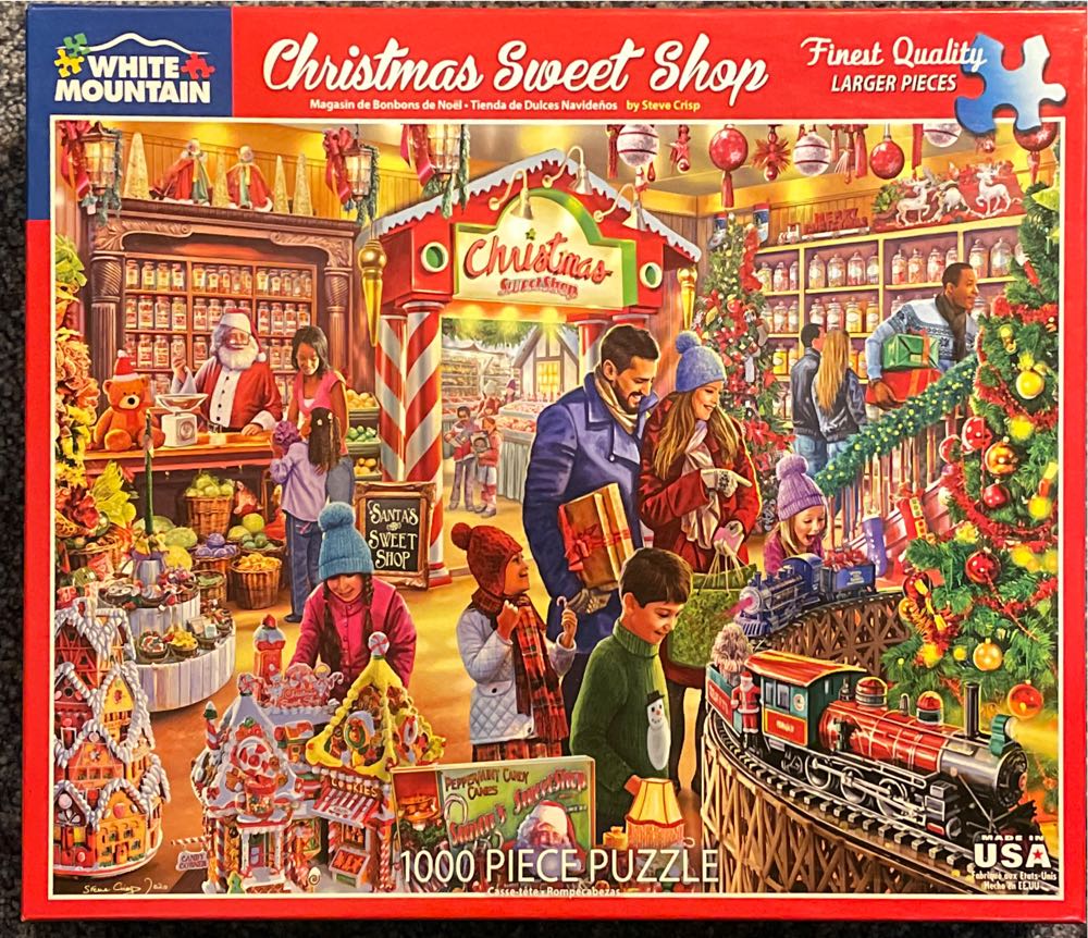 Christmas Sweet Shop - White Mountain puzzle collectible [Barcode 724819263387] - Main Image 2