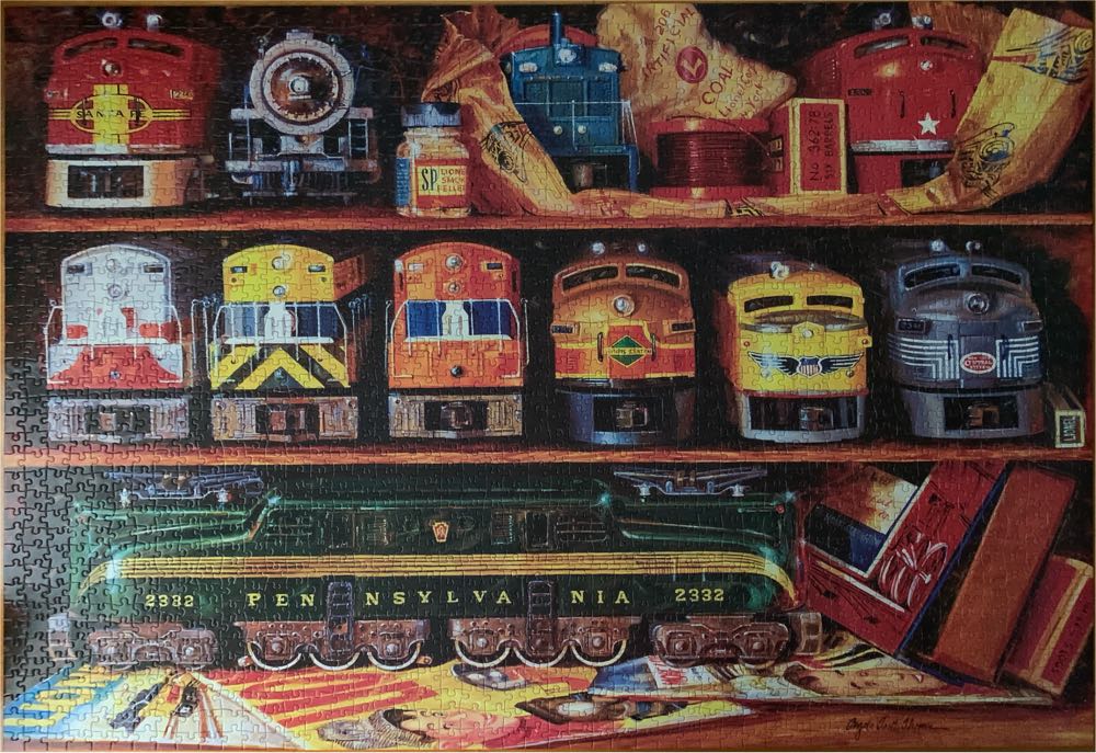 Well Stocked Shelves - Lionel Trains - MasterPieces puzzle collectible [Barcode 705988720468] - Main Image 2