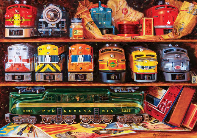 Well Stocked Shelves - Lionel Trains - MasterPieces puzzle collectible [Barcode 705988720468] - Main Image 3