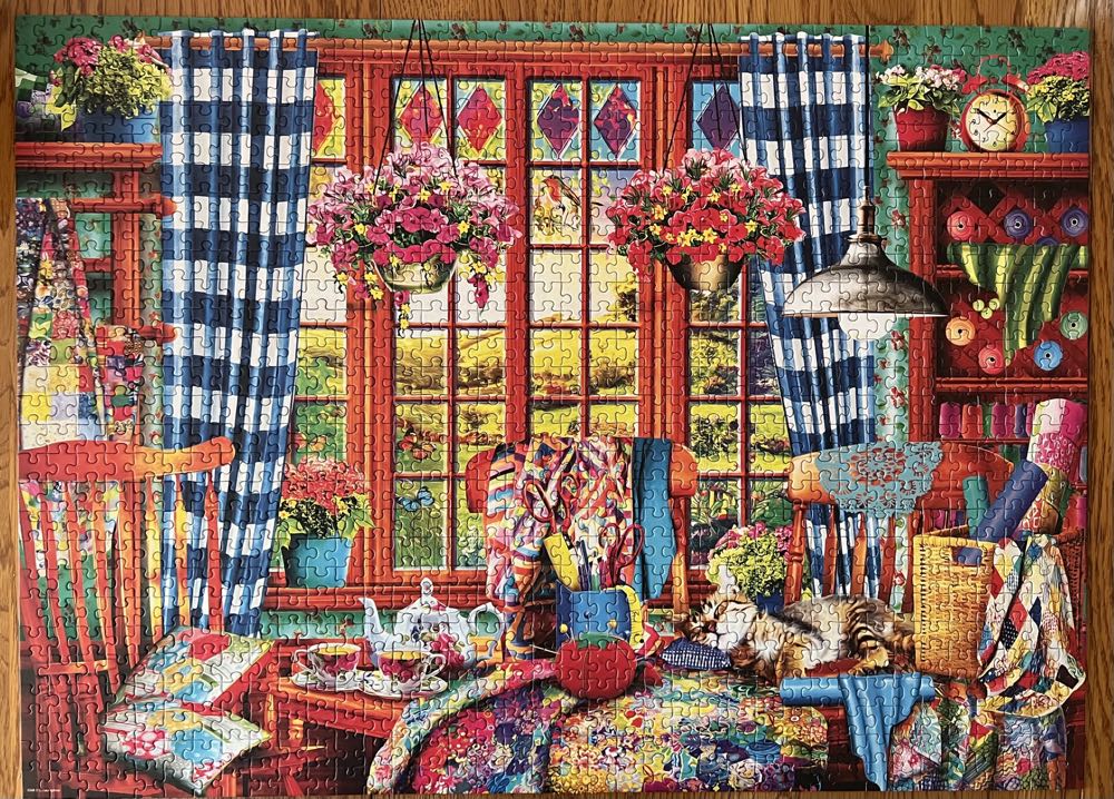 Quilting Craft Room - Eurographics puzzle collectible [Barcode 628136653480] - Main Image 2