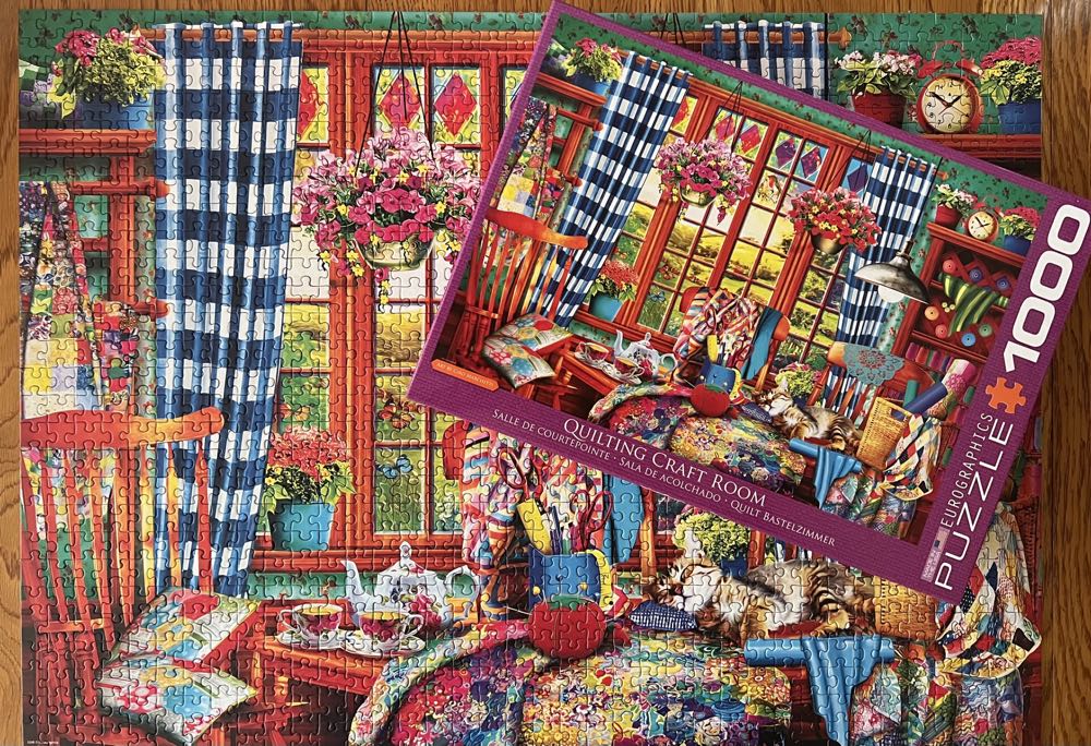 Quilting Craft Room - Eurographics puzzle collectible [Barcode 628136653480] - Main Image 3