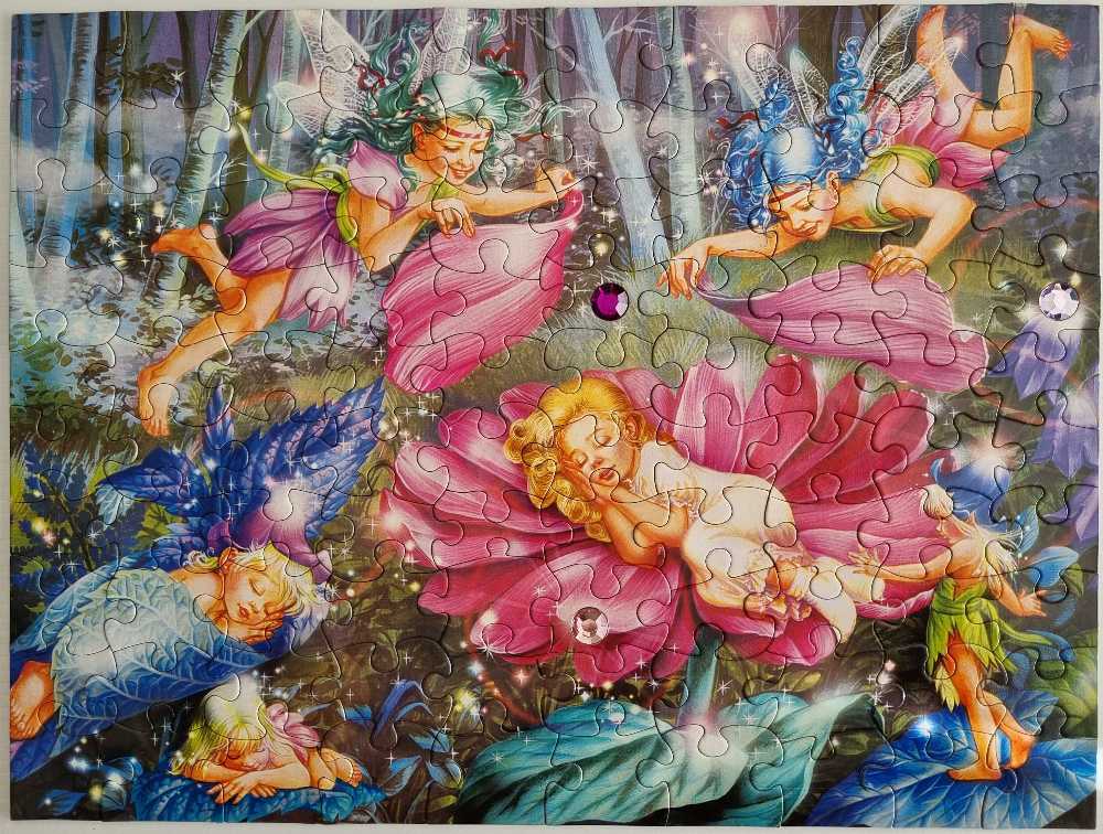 Gemstone Fairies - Evening Fairies  - Ceaco puzzle collectible [Barcode 021081016179] - Main Image 2