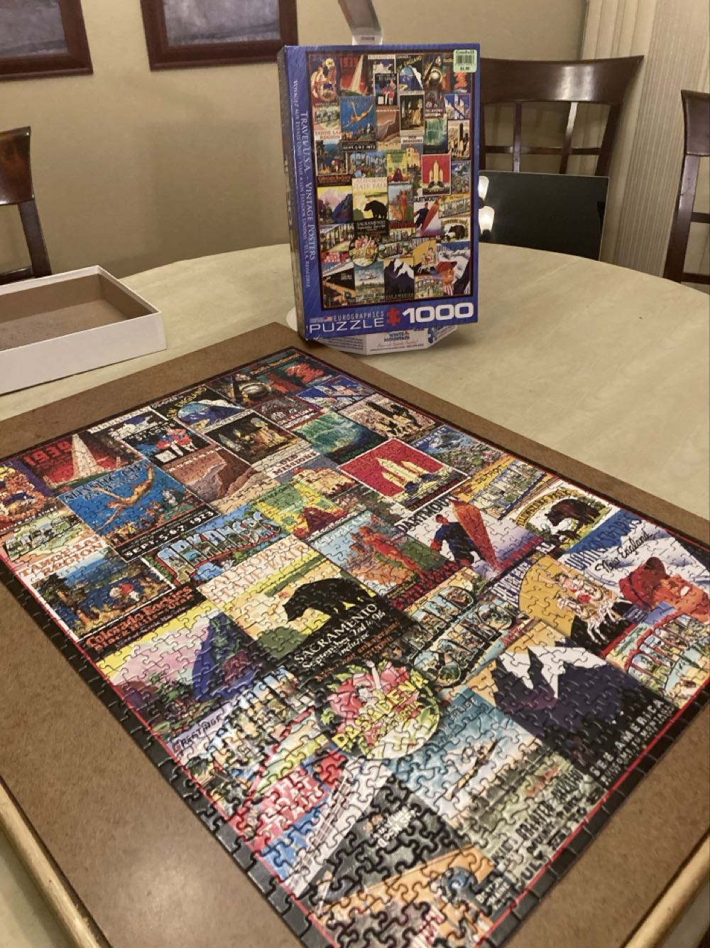 FS - Travel USA - Vintage Posters - EuroGraphics puzzle collectible [Barcode 628136607544] - Main Image 2