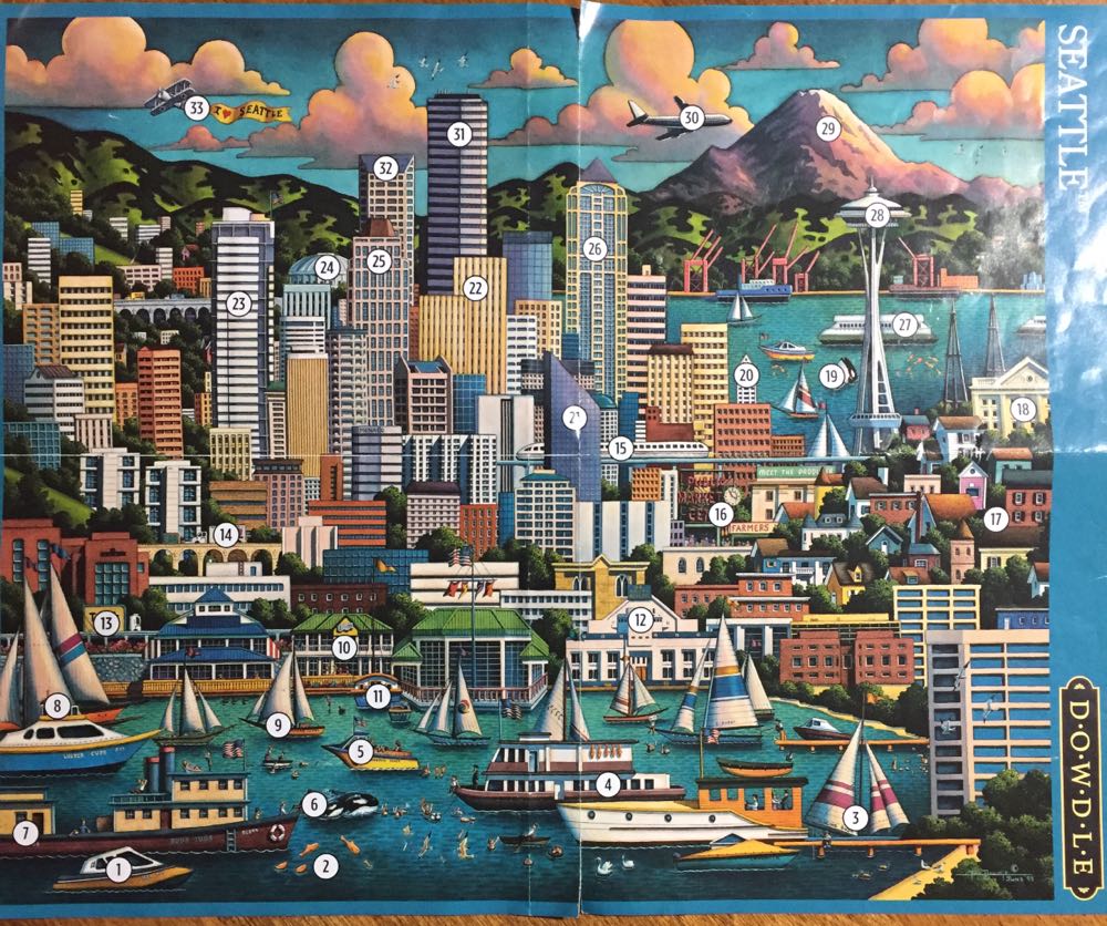 Seattle - Dowdle 🇺🇸 puzzle collectible - Main Image 1