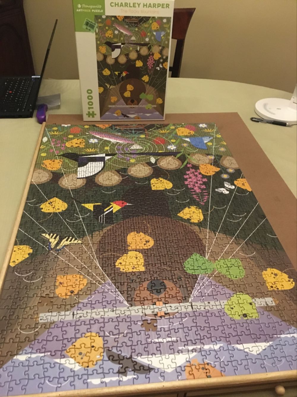 The Rocky Mountains - Pomegranate puzzle collectible [Barcode 9780764954238] - Main Image 2