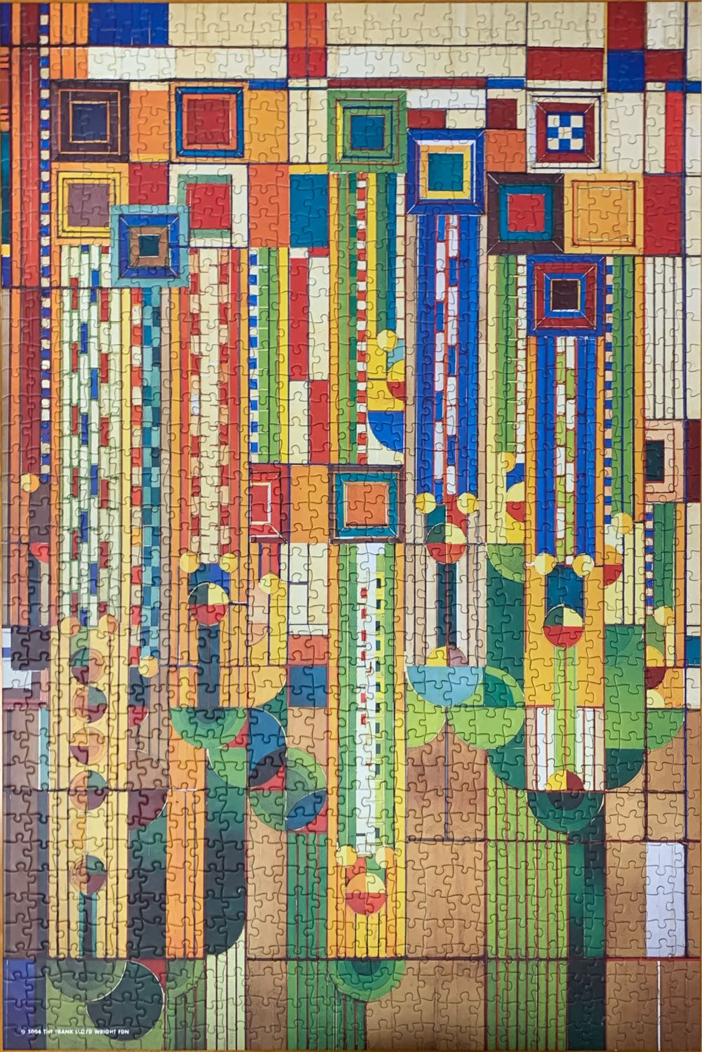 Frank Lloyd Wright - Saguaro Forms and Cactus Flowers - Pomegranate puzzle collectible [Barcode 9780764929083] - Main Image 3