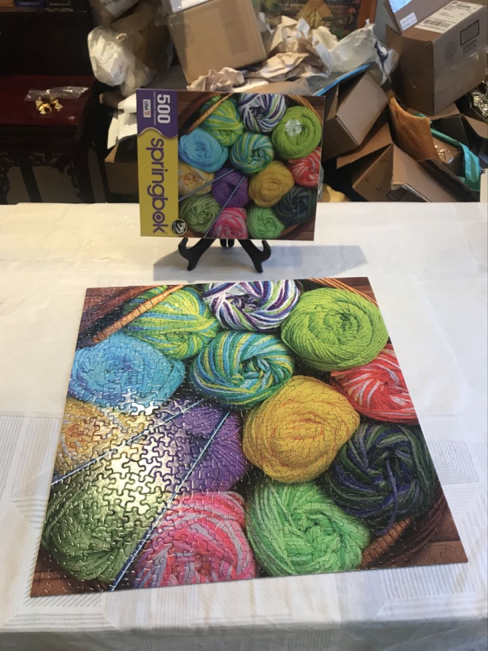 Colorful Yarn - Springbok puzzle collectible [Barcode 091683025367] - Main Image 3