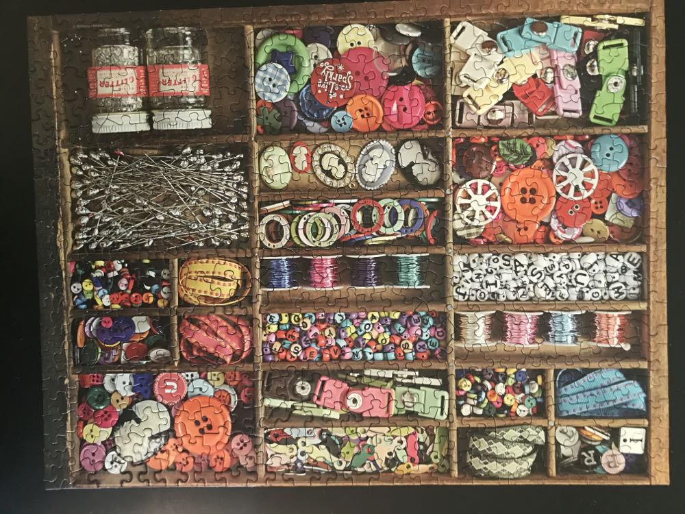 The Sewing Box - Springbok puzzle collectible [Barcode 091683014972] - Main Image 2