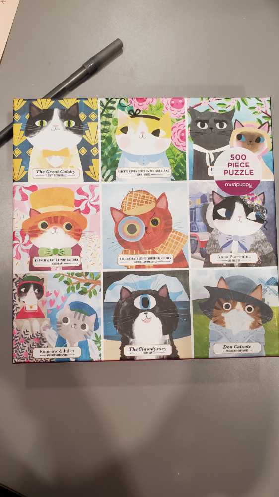 Bookish Cats - Mudpuppy puzzle collectible [Barcode 9780735364905] - Main Image 3