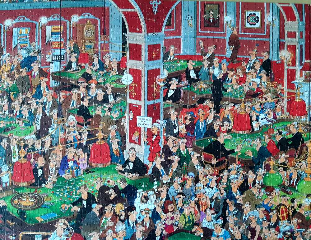Crazy Casino - Jan Van Haasteren puzzle collectible [Barcode 8710126816400] - Main Image 2
