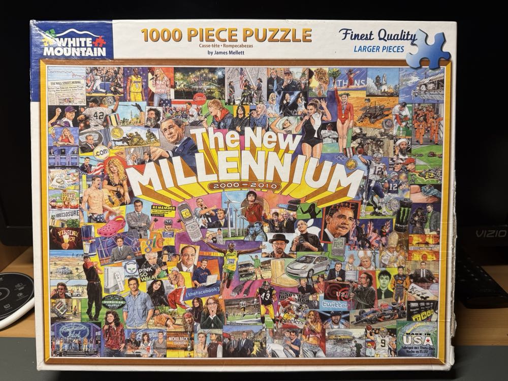 The New Millennium - White Mountain puzzle collectible [Barcode 724819261376] - Main Image 4